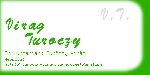 virag turoczy business card