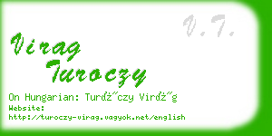 virag turoczy business card